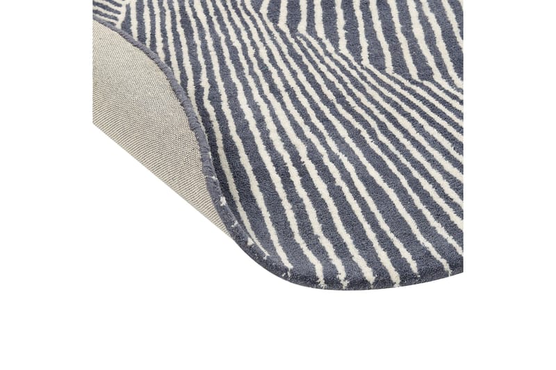 Zabol Ullmatta 140x200 cm Oval - Svart/Vit - Textil & mattor - Mattor - Modern matta - Ullmatta