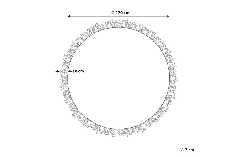 Zonguldak Ryamatta 120 cm Rund - Beige - Textil & mattor - Mattor - Modern matta - Sisalmattor