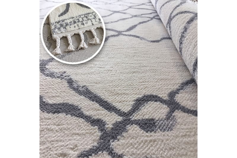 Nurettin Matta 200x290 cm - Vit/Grå - Textil & mattor - Mattor