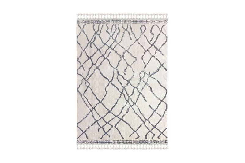 Nurettin Matta 200x290 cm, Vit/Grå