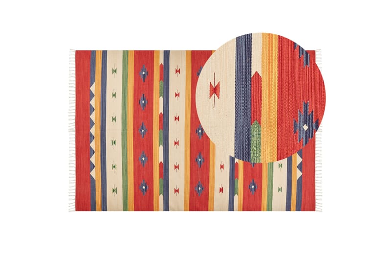 Alapars Kelimmatta 200x300 cm - Röd - Textil & mattor - Mattor - Orientaliska mattor - Kelimmattor