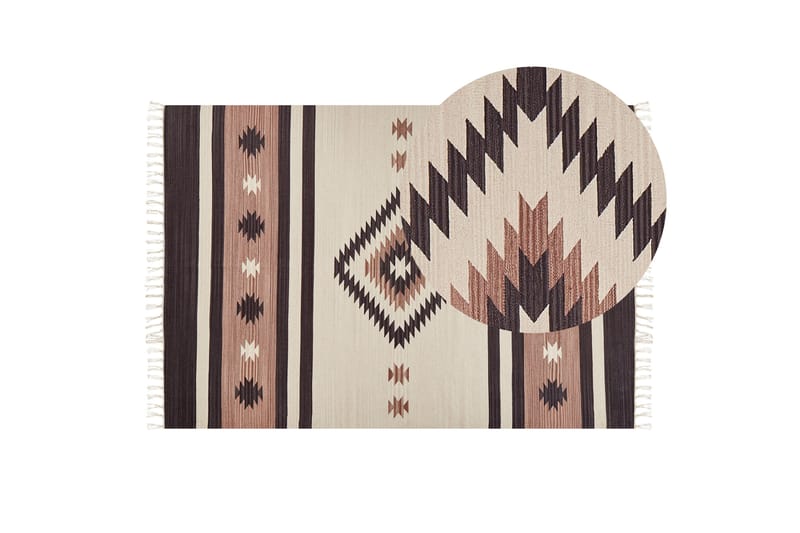 Aragats Kelimmatta 140x200 cm - Beige - Textil & mattor - Mattor - Orientaliska mattor - Kelimmattor