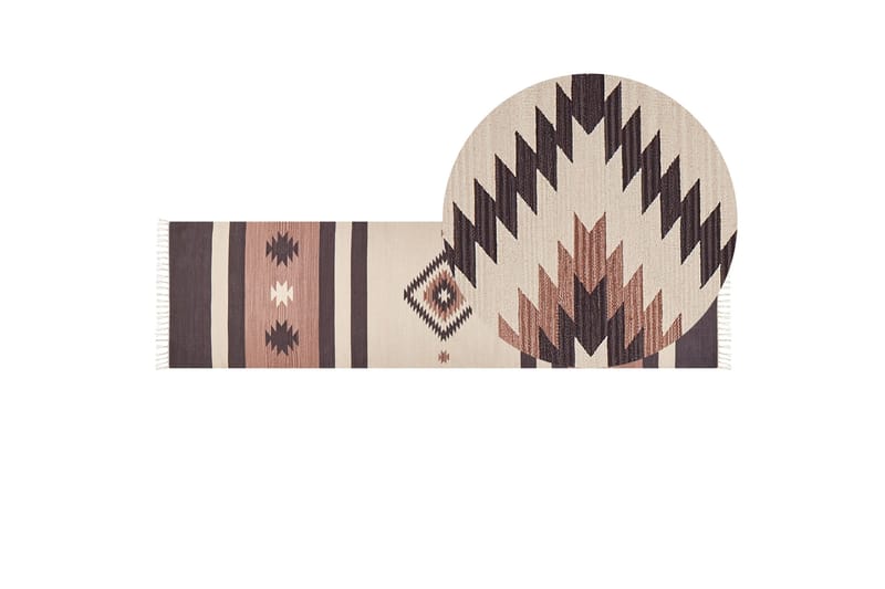 Aragats Kelimmatta 80x300 cm - Beige - Textil & mattor - Mattor - Orientaliska mattor - Kelimmattor