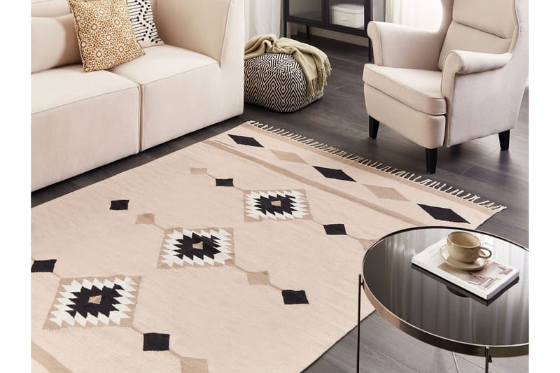 Berdik Kelimmatta 160x230 cm - Beige - Textil & mattor - Mattor - Orientaliska mattor - Kelimmattor