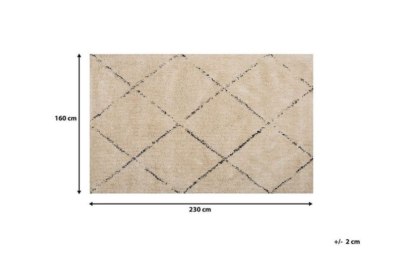 Bradicich Matta 160x230 cm - Beige/Svart - Orientaliska mattor - Marockanska mattor