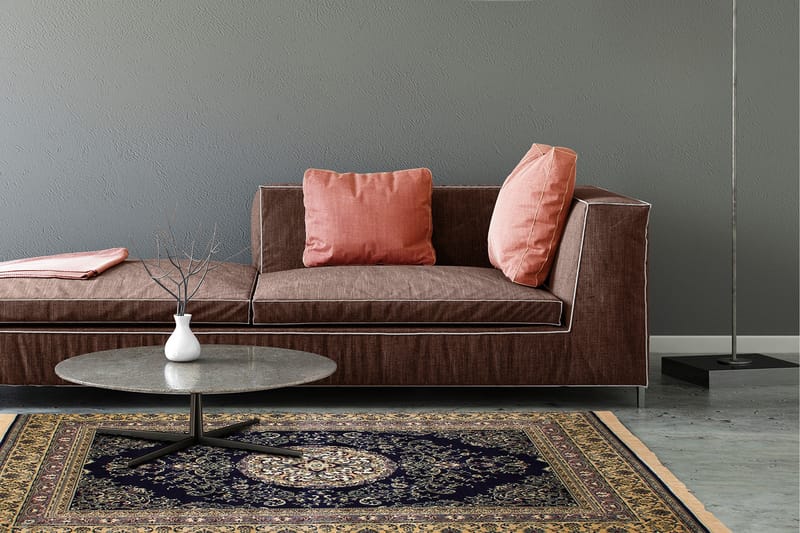 Casablanca Medallion Orientalisk Matta 130x190 - Marinblå - Textil & mattor - Mattor - Orientaliska mattor