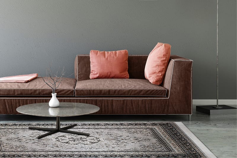 Casablanca Medallion Orientalisk Matta 130x190 - Silver - Textil & mattor - Mattor - Orientaliska mattor