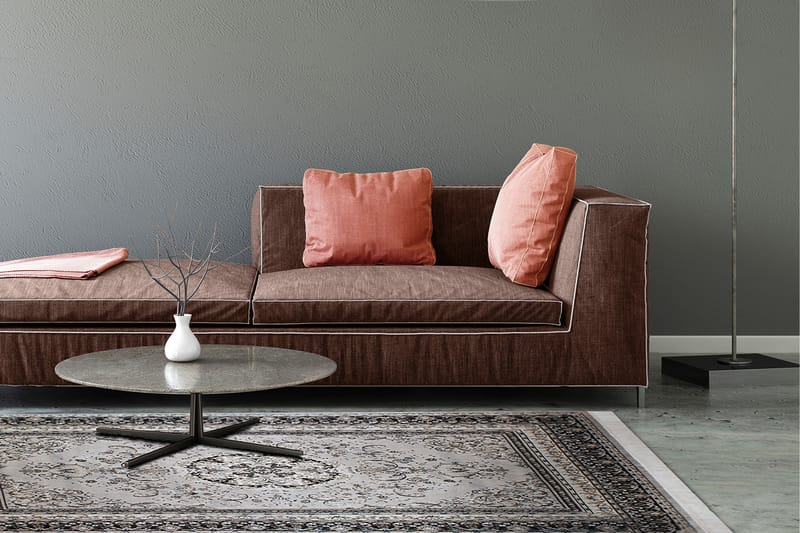 Casablanca Medallion Orientalisk Matta 160x230 - Silver - Textil & mattor - Mattor - Orientaliska mattor