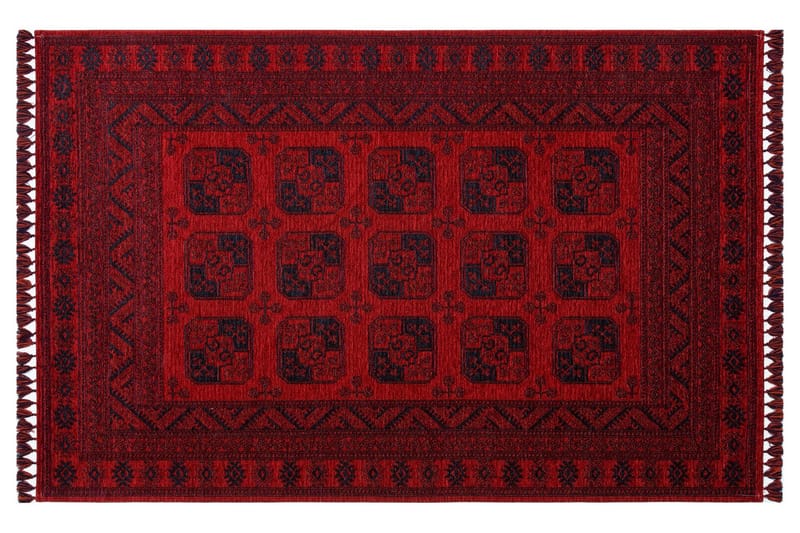 Eko Hali Matta 120x180 cm - Röd/Mörkblå - Textil & mattor - Mattor - Orientaliska mattor