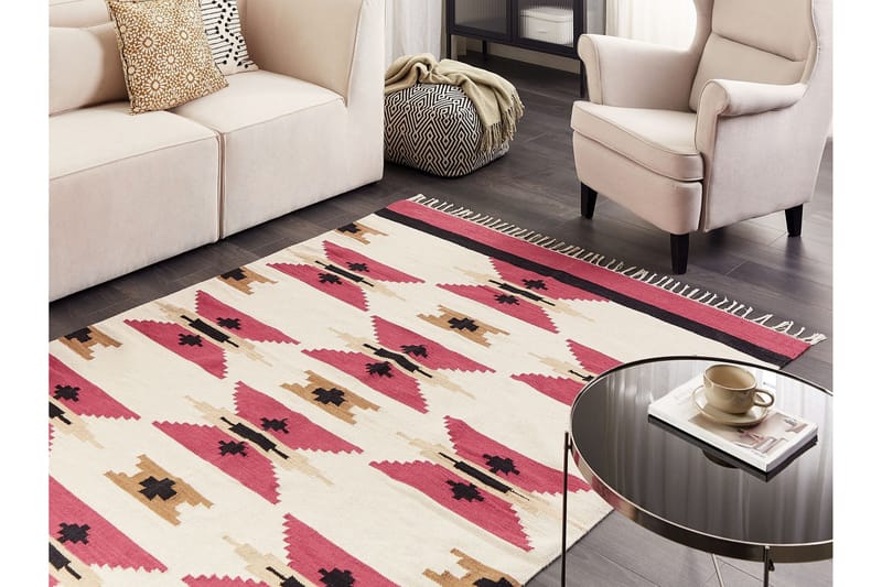 Garni Kelimmatta 160x230 cm - Röd - Textil & mattor - Mattor - Orientaliska mattor - Kelimmattor