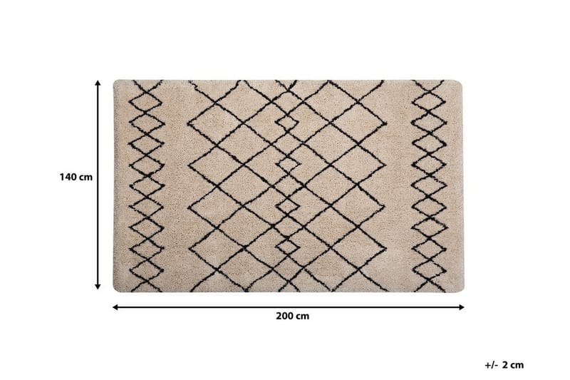 Genavive Matta 140x200 cm - Beige - Marockanska mattor - Orientaliska mattor
