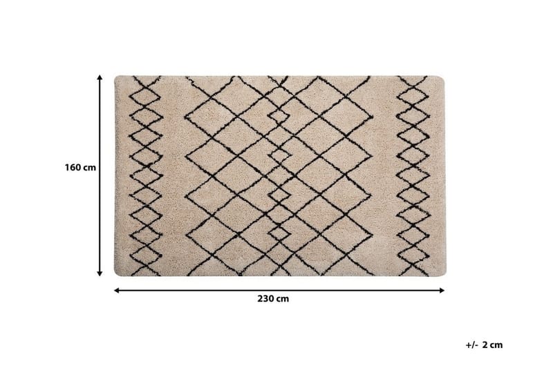 Genavive Matta 160x230 cm - Beige - Textil & mattor - Mattor - Orientaliska mattor - Marockanska mattor