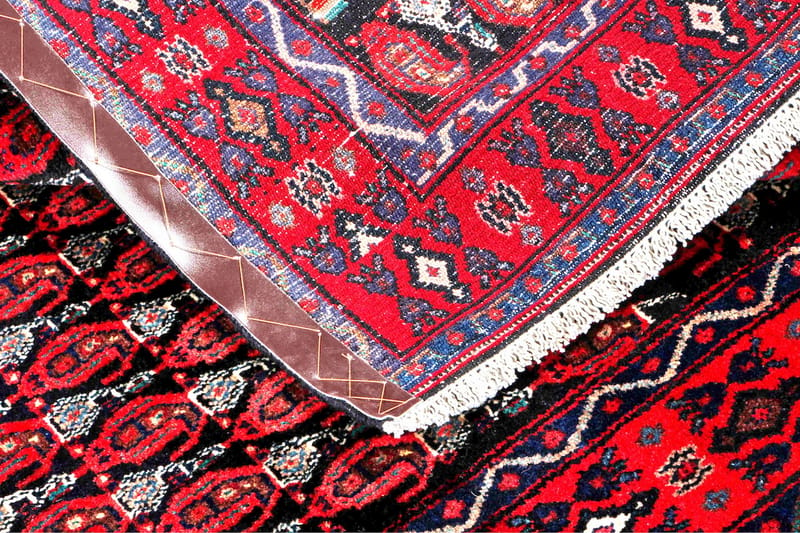 Handknuten Exklusiv Persisk Nålmatta 122x301 cm Kelim - Mörkblå/Röd - Orientaliska mattor - Persisk matta