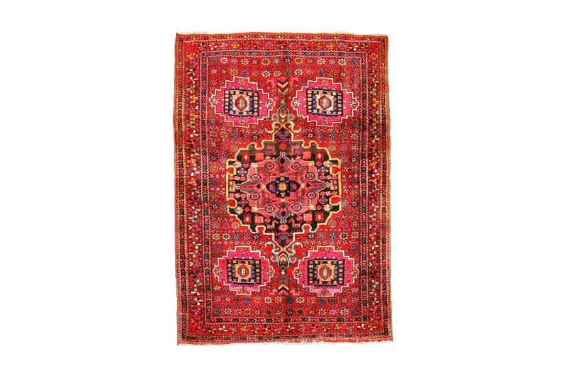 Handknuten Exklusiv Persisk Nålmatta 138x202 cm Kelim - Röd - Orientaliska mattor - Persisk matta