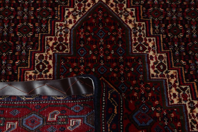 Handknuten Exklusiv Persisk Dubbelvävd Matta 125x168 cm - Röd/Beige - Orientaliska mattor - Persisk matta