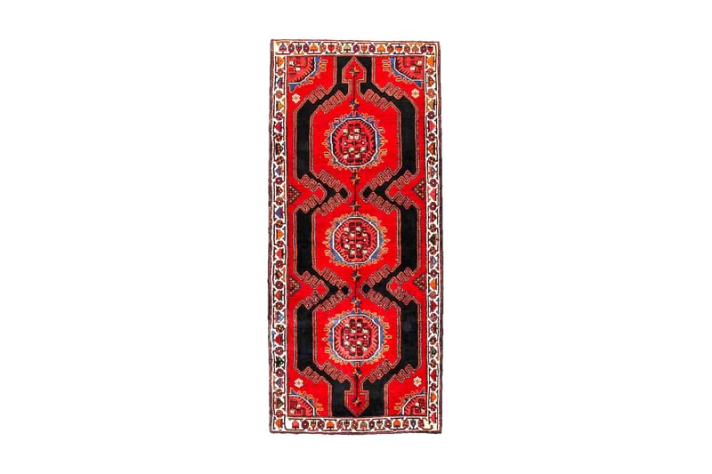 Handknuten Exklusiv Persisk Nålmatta 115x272 cm Kelim - Mörkblå/Röd - Orientaliska mattor - Persisk matta