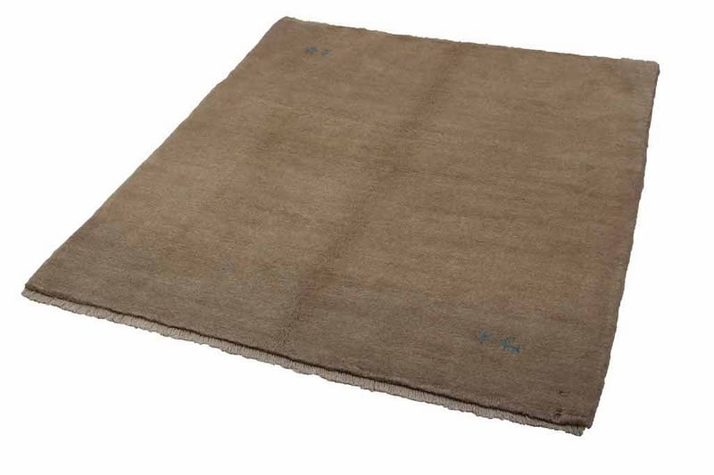 Handknuten Gabbeh Shiraz Ull Beige 154x178cm - Handvävda mattor - Orientaliska mattor - Persisk matta