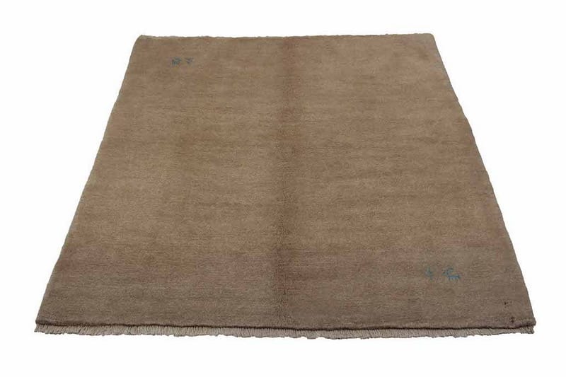 Handknuten Gabbeh Shiraz Ull Beige 154x178cm - Handvävda mattor - Orientaliska mattor - Persisk matta