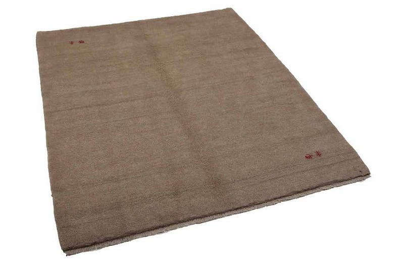 Handknuten Gabbeh Shiraz Ull Beige 162x190cm - Handvävda mattor - Orientaliska mattor - Persisk matta