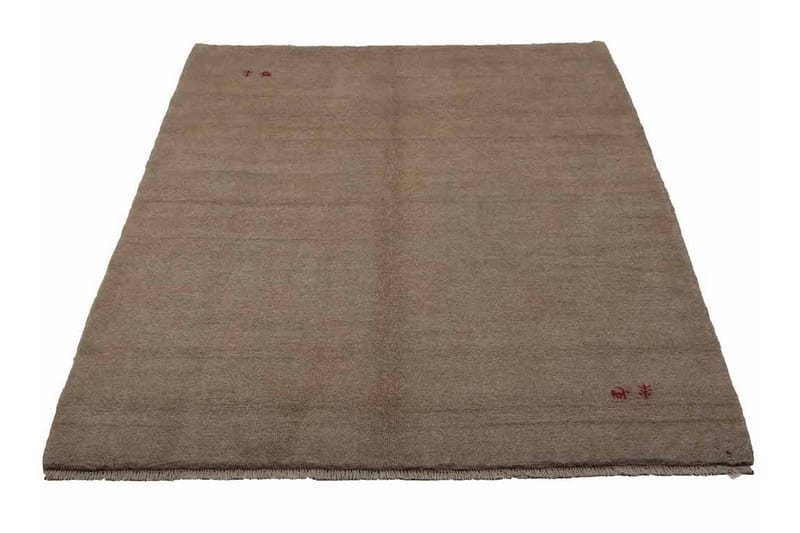 Handknuten Gabbeh Shiraz Ull Beige 162x190cm - Handvävda mattor - Orientaliska mattor - Persisk matta