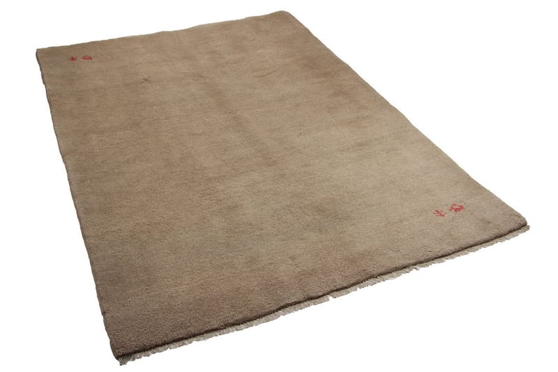 Handknuten Gabbeh Shiraz Ull Beige 173x238cm - Handvävda mattor - Orientaliska mattor - Persisk matta