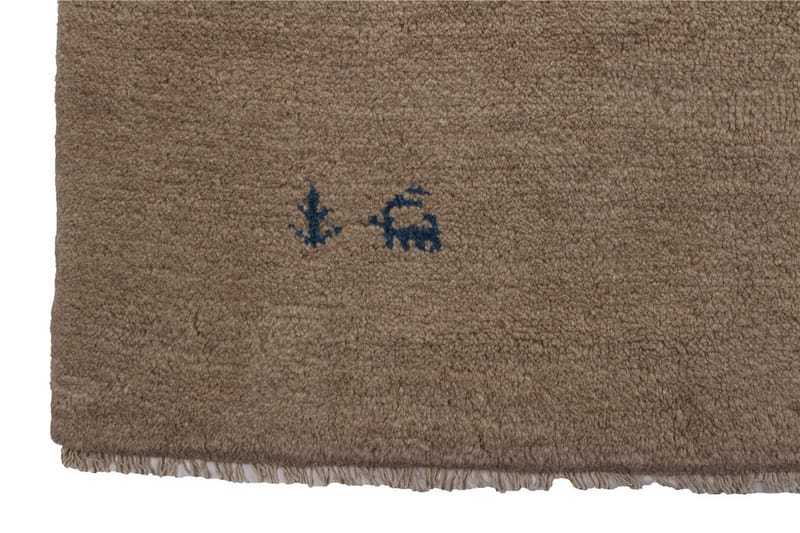 Handknuten Gabbeh Shiraz Ull Beige 175x240cm - Handvävda mattor - Orientaliska mattor - Persisk matta