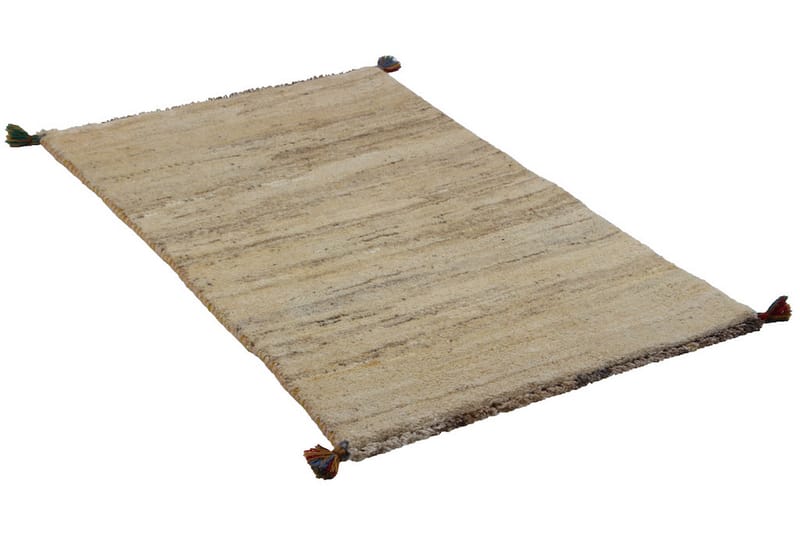 Handknuten Gabbeh Shiraz Ull Beige/Grå 73x117cm - Handvävda mattor - Orientaliska mattor - Persisk matta