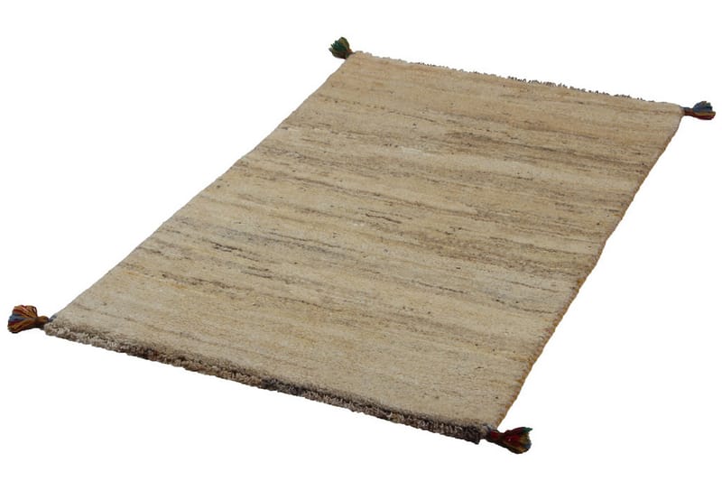 Handknuten Gabbeh Shiraz Ull Beige/Grå 73x117cm - Handvävda mattor - Orientaliska mattor - Persisk matta