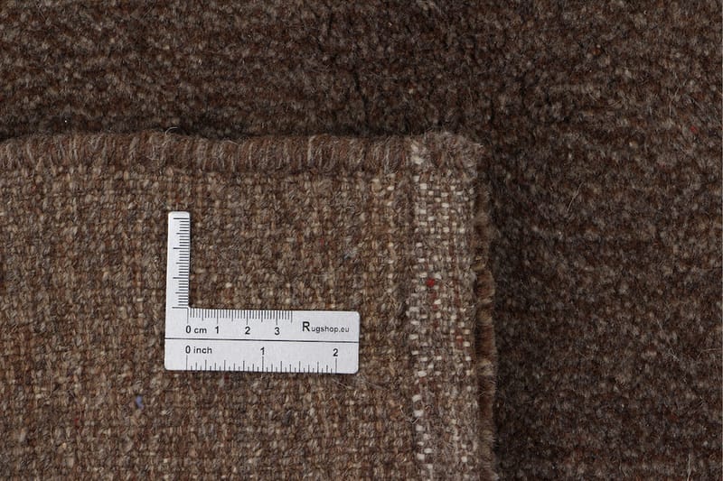 Handknuten Gabbeh Shiraz Ull Brun 154x194cm - Handvävda mattor - Orientaliska mattor - Persisk matta