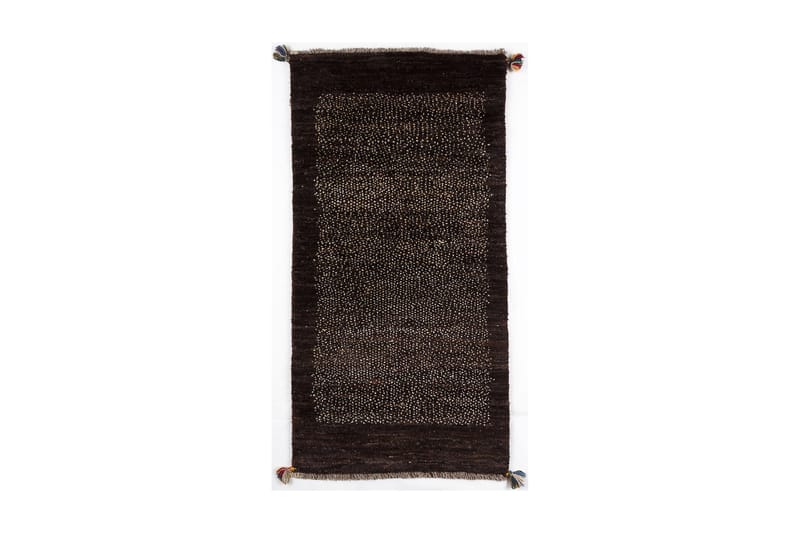 Handknuten Gabbeh Shiraz Ull Brun/Creme 71x138cm - Orientaliska mattor - Handvävda mattor - Persisk matta