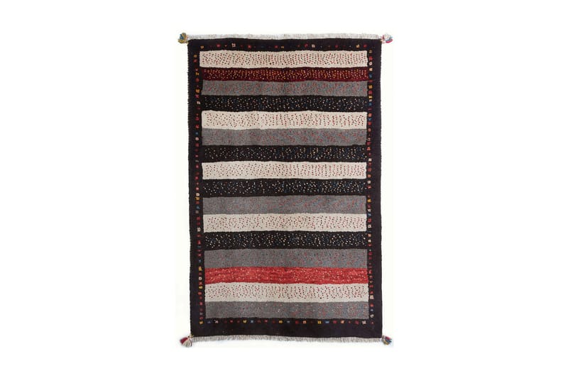 Handknuten Gabbeh Shiraz Ull Brun/Grå 98x155cm - Handvävda mattor - Orientaliska mattor - Persisk matta