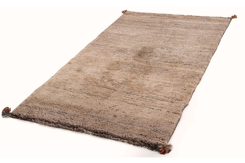 Handknuten Gabbeh Shiraz Ull Creme/Grå 102x175cm - Handvävda mattor - Orientaliska mattor - Persisk matta