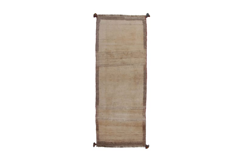 Handknuten Gabbeh Shiraz Ull Creme/Grå 71x188cm - Orientaliska mattor - Handvävda mattor - Persisk matta