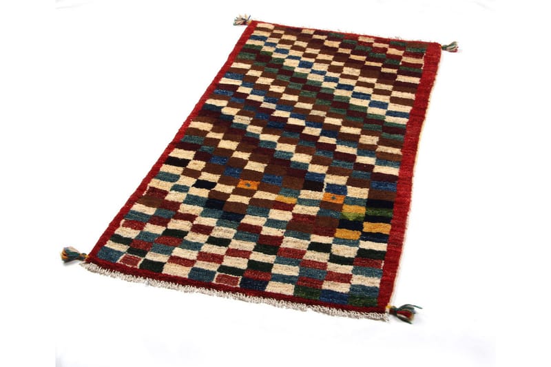 Handknuten Gabbeh Shiraz Ull Flerfärgad 69x140cm - Handvävda mattor - Orientaliska mattor - Persisk matta