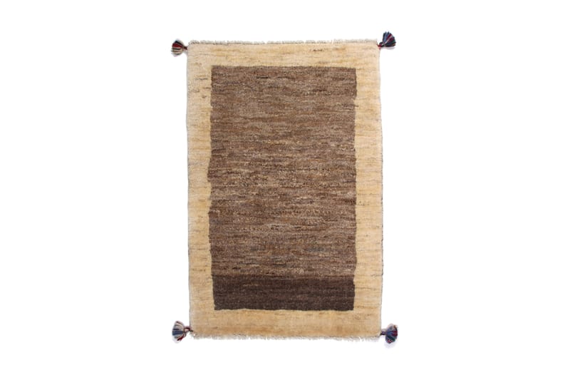 Handknuten Gabbeh Shiraz Ull Grå/Beige 69x108cm - Orientaliska mattor - Handvävda mattor - Persisk matta