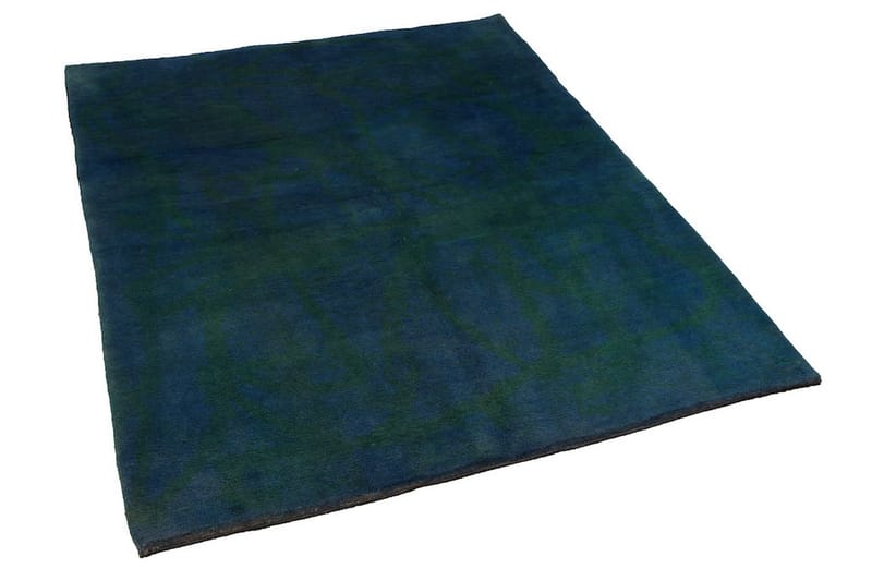 Handknuten Gabbeh Shiraz Ull Mörkblå/Mörkgrön 152x190cm - Handvävda mattor - Orientaliska mattor - Persisk matta