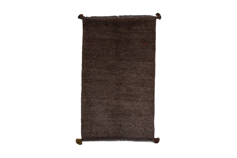 Handknuten Gabbeh Shiraz Ull Mörkgrå 78x132cm - Handvävda mattor - Orientaliska mattor - Persisk matta