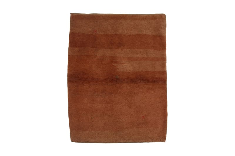 Handknuten Gabbeh Shiraz Ull Orange 105x140cm - Handvävda mattor - Orientaliska mattor - Persisk matta