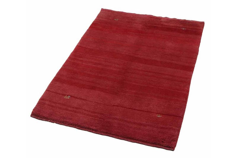 Handknuten Gabbeh Shiraz Ull Röd 101x137cm - Handvävda mattor - Orientaliska mattor - Persisk matta