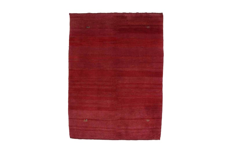 Handknuten Gabbeh Shiraz Ull Röd 101x137cm - Handvävda mattor - Orientaliska mattor - Persisk matta
