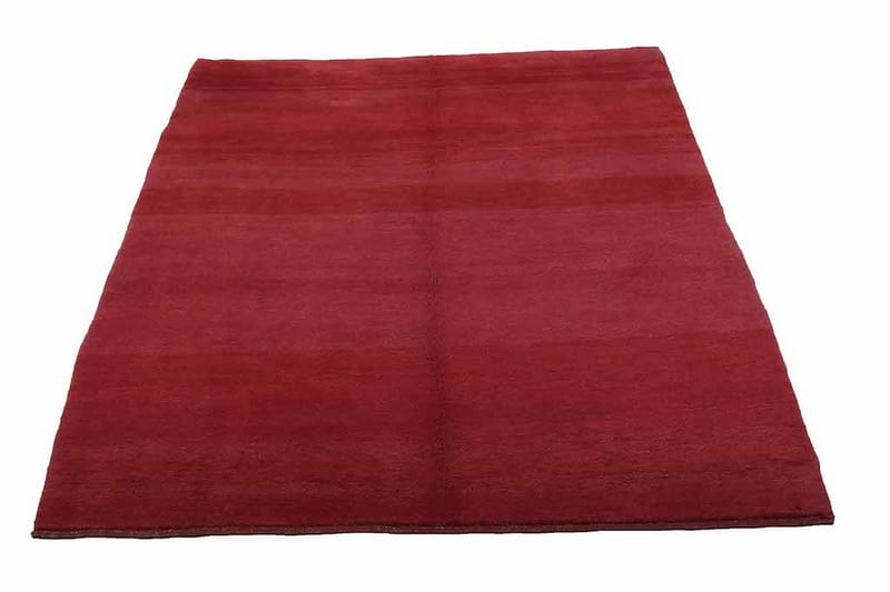 Handknuten Gabbeh Shiraz Ull Röd 163x190cm - Handvävda mattor - Orientaliska mattor - Persisk matta