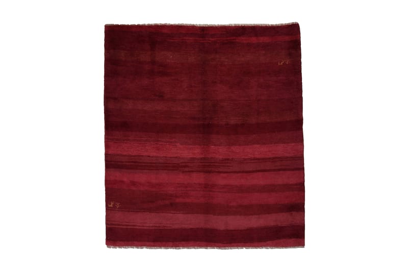 Handknuten Gabbeh Shiraz Ull Röd 178x200cm - Orientaliska mattor - Handvävda mattor - Persisk matta