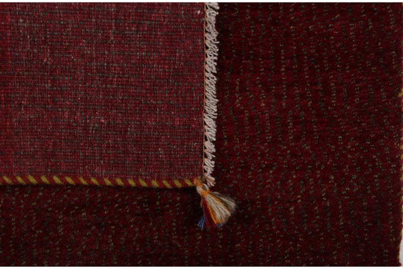 Handknuten Gabbeh Shiraz Ull Röd 76x145cm - Handvävda mattor - Orientaliska mattor - Persisk matta