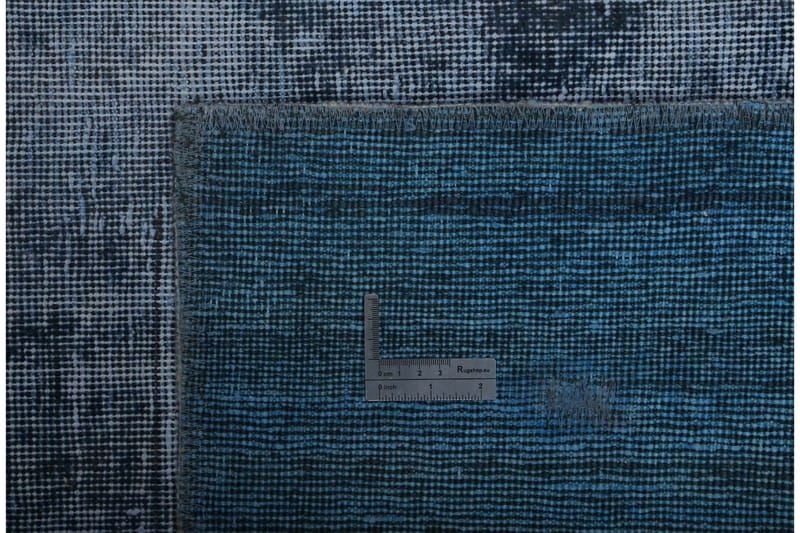 Handknuten Persisk Matta 146x207 cm Vintage - Mörkblå/Blå - Orientaliska mattor - Persisk matta
