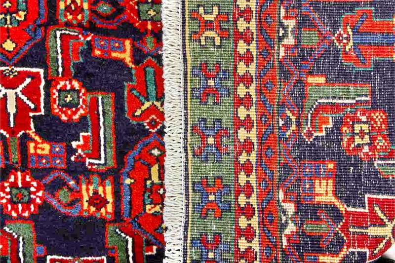 Handknuten Persisk Matta 138x300 cm - Mörkblå/Röd - Orientaliska mattor - Persisk matta
