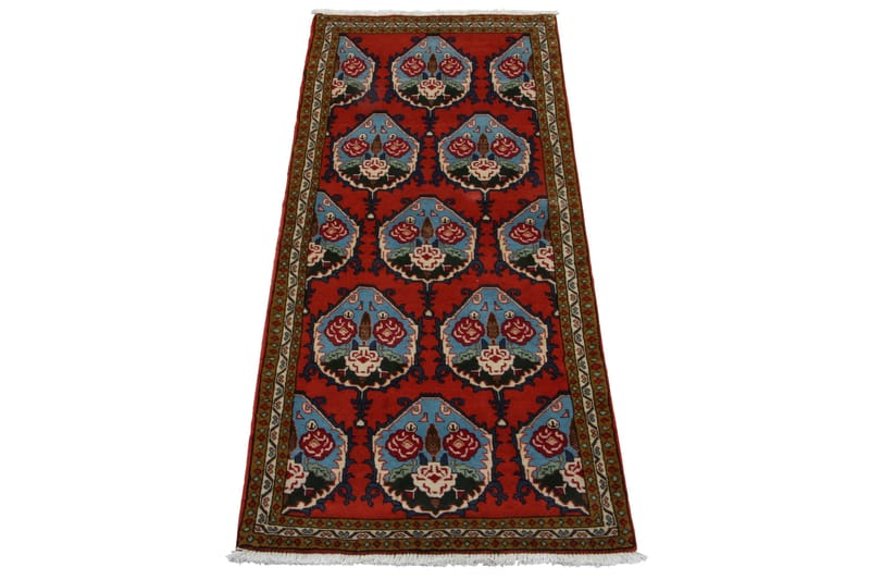 Handknuten Persisk Matta 78x205 cm - Röd/Blå - Orientaliska mattor - Persisk matta