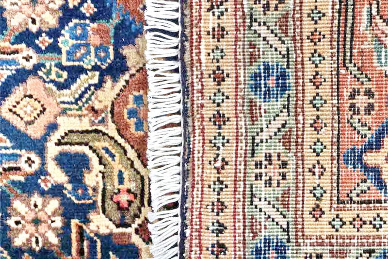 Handknuten Persisk Matta 215x324 cm - Mörkblå/Koppar - Orientaliska mattor - Persisk matta