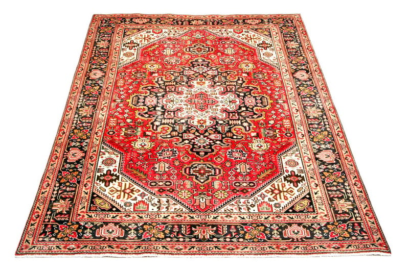 Handknuten Persisk Patchworkmatta 193x285 cm Kelim - Röd/Mörkblå - Orientaliska mattor - Persisk matta