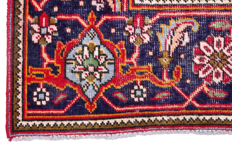 Handknuten Persisk Patinamatta 275x366 cm - Röd/Mörkblå - Orientaliska mattor - Persisk matta