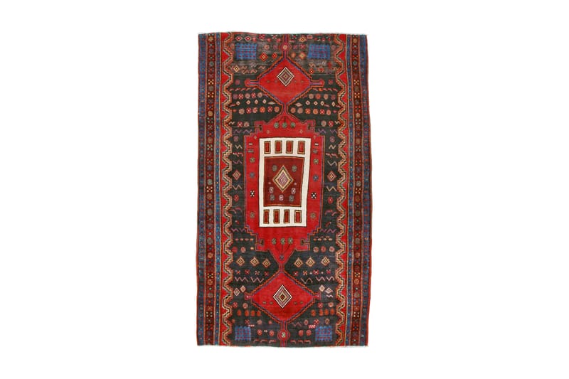 Handknuten Persisk Matta 134x256 cm - Mörkblå/Röd - Orientaliska mattor - Persisk matta